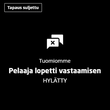 Hylätty valitus